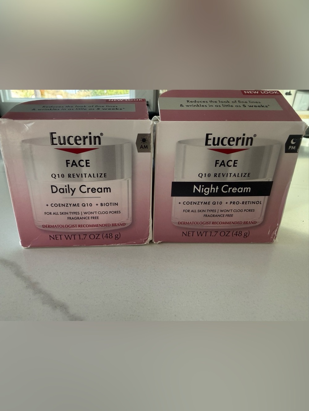 Eucerin Daily Cream and Night Cream Q10